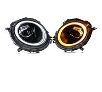 GVGFKPKZAY Per B&MW M&INI C&OOPER R55 R56 R57 R58 R59 2007-2015 Lente Proiettore Paraurti Anteriore Per Auto Fari DRL Indicatori Di Direzione Auto Faro Fanale Proiettore Anteriore(Halogen)