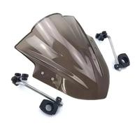 GVGFKPKZAY Per CFMOTO 300NK 650 NK 400NK 250NK Staffa Regolabile per Manubrio, Parabrezza, Deflettori d'Aria per Moto Visiera Schermo Cupolino Paravento(Smoke)