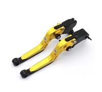 GVGFKPKZAY Per CFMOTO 800NK 2023 Leve Freno E Frizione Per Moto Regolabili Estensibili E Pieghevoli Leve Freno Frizione Moto(Oro)