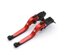 GVGFKPKZAY Per CFMOTO 800NK 2023 Leve Freno E Frizione Per Moto Regolabili Estensibili E Pieghevoli Leve Freno Frizione Moto(Rosso)