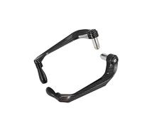 GVGFKPKZAY Per Y&AMAHA Kawasaki Protezione per leve freno e frizione manubrio moto in fibra di carbonio Paramani per moto(Argento)