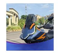 GVGFKPKZAY Per ZONTES 703F Parabrezza Modificato per Moto, Protezione per Il Torace, Deflettore Antivento E Antipioggia Visiera Schermo Cupolino Paravento(A Grey 37cm)