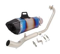 GVGFKPKZAY Per Zontes ZT125 U1 G1 Z1 Z2 2021-2025 Tubo Di Collegamento Anteriore Per Scarico Moto collegamento intermedio Moto(Type W)