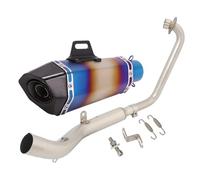 GVGFKPKZAY Per Zontes ZT125 U1 G1 Z1 Z2 2021-2025 Tubo Di Collegamento Anteriore Per Scarico Moto collegamento intermedio Moto(Type S)