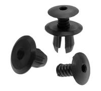 GVGMTAEAVZ 50 pezzi di clip for rivestimento del pannello for fissaggio automatico, foro da 9 mm, adatte for rivetti in plastica for VW Volkswagen T4 T5(Noir)