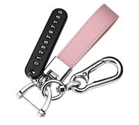GVGMTAEAVZ Custodia in pelle for chiave auto, adatta for Volkswagen VW Golf 7 MK7 GTI adatta for Skoda Octavia A5 Fabia A7 Seat Ibiza Leon FR 2 Aztec Altea Portachiavi(Keychain)