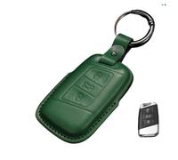 GVGMTAEAVZ Custodia protettiva in pelle for chiave auto adatta for VW Volkswagen GTI Golf 8 2020 adatta for Passat B8 adatta for Magotan CC. Portachiavi(VW YY C-GREEN)