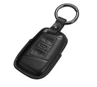 GVGMTAEAVZ Custodia protettiva in pelle for chiave auto adatta for VW Volkswagen GTI Golf 8 2020 adatta for Passat B8 adatta for Magotan CC. Portachiavi(VW YY C-BLACK)
