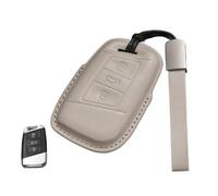 GVGMTAEAVZ Custodia protettiva in pelle for chiave auto adatta for VW Volkswagen GTI Golf 8 2020 adatta for Passat B8 adatta for Magotan CC. Portachiavi(VW SS C-BEIGE)