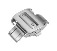 GVGMTAEAVZ Fibbia pieghevole da 18 mm e 21 mm, for doppia pressione, a farfalla, accessori for orologi, fibbia in acciaio inossidabile adatta for Cartier Santos 100 Chiusura dell'orologio(21mm)