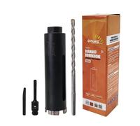 GVHAKG Corona diamantata da 50 mm, punta da 200 mm, lunghezza segmento: 10 mm, corona con adattatore M22 SDS-Plus per calcestruzzo, cemento armato, mattoni, muratura e pietra