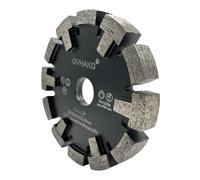 GVHAKG Denti di protezione Tuck Point lama diamantata per taglio a secco di cemento medio duro scanalato, larghezza segmento 16 mm, altezza segmento 10 mm (120 x 16 x 22,23 mm)