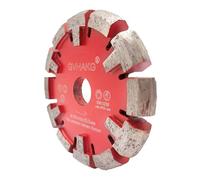 GVHAKG Lama diamantata Tuck Point per pavimenti in cemento molto duri e rimozione, 120 mm per riparazione di calcestruzzo, segmentato a T, grado premium per taglio a secco (120 mmx15 mm)