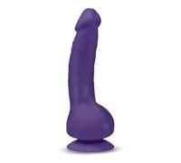 Vibratore con ventosa dildo vibrante vaginale anale fallo pene finto in silicone