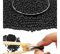 gvivej Sfera di argilla dura, 500 g, 9 mm, per esercizi di centrifuga, palline di argilla, colore nero