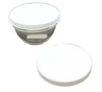 GVK ECO 2 coperchi Ø 23,5 cm, colore bianco, adatti per insalata e ciotola in vetro in melamina Ø 23 cm