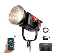 GVM 200W Bicolor LED Video Light, CRI97+ TLCI97+ 45.400lux@1m con DMX/Bluetooth/App Control, 12 effetti di illuminazione, 2700K-6800k Bowens Mount per la registrazione video verticale