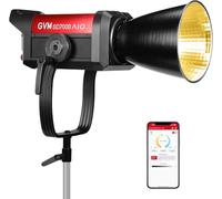 GVM 2026 Illuminazione fotografica, 700 W professionale COB Studio Light & LED Video Light con controllo app, CRI/LUM 97+, 24200 Lux@3m, Bowens Mount 45 ° riflettore, ideale per produzione video e