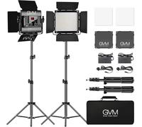 GVM 480 LED luce video con treppiede, controllo APP, luce da studio a LED, 13000 Lux/0,5 m, temperatura bicolore 2300 K-6800 K, luce fissa per studio fotografico, set da studio fotografico, luce