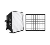 GVM Diffusore Softbox pieghevole con griglia a forma di alveare per luce video RGB 680RS, 880RS, adatto per illuminazione da studio, fotografia di ritratto, illuminazione, pannello LED, giochi,