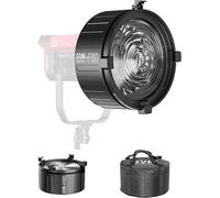 GVM F60 Lente Fresnel per Lampada Video LED, Compatibile con PROSD400B, 500B, 650B, SD600D, SD600S, Illuminazione di Uscita Continua per Fotografia in Studio, Luminosità Migliorata dal 450% al 960%