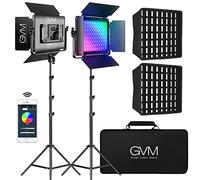 GVM GreatVideo Maker SoftboxLED con luce RGB 3200K-5600K Illuminazione a LED con treppiede, luce continua studio fotografico