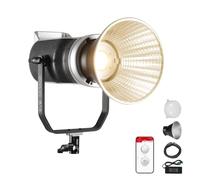 GVM Kit di illuminazione video per studio domestico, luminosità regolabile 5600 K, luce video LED con supporto Bowens, kit di illuminazione da studio in alluminio ad alta potenza per fotografia,