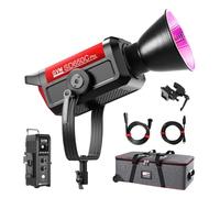 GVM - Lampada video a LED RGB, 650 W, COB, montaggio Bowens, 2000 K-10000 K, luce continua per foto, studio, video, film, YouTube, streaming, fotografia, CRI97+, controllo APP/DMX, monolight
