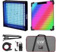 GVM Lampe Vidéo RGB 100C, Lumière de Studio, éclairage de Photographie avec Monture Bowens et Contrôle DMX, Lumière de Studio YouTube pour l'enregistrement de Films