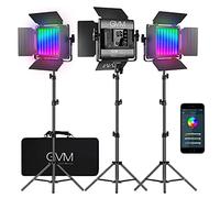 GVM - Luce video a LED con treppiede, 800D RGB, luce video a LED, con controllo app, CRI97, 3200 K-5600 K, fotografia a LED, per studio, YouTube Video Streaming, fotocamera