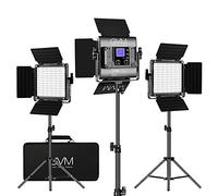GVM - Luce video a LED con treppiede, controllo APP, 800 D, luce video RGB, luce continua a LED, illuminazione video a LED, illuminazione per YouTube Fotografia, set da studio di videoconferenze, 8