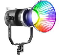 GVM - Luce video RGB da 200 W, illuminazione fotografica COB bicolore con supporto Bowens e controllo DMX, luce da studio YouTube per registrazione di film con app e 8 effetti di illuminazione, 2700 K