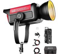 GVM Pro SD650B - Luce video a LED, 650 W, luce da studio con supporto Bowen, kit di illuminazione fotografica 81300lux/m con copertura standard a 45°, illuminazione video in uscita continua con