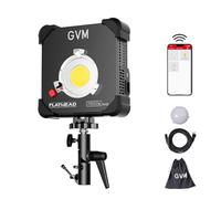 GVM TLCI 97+ - Lampada video a LED bicolore, 300 W, per fotografia, con potenza luminosa continua e controllo app, 2700 K-6800 K, 12200 lux/1 m, connettore Bowens per film, video YouTube, luce