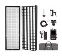 GVM Z200B Pannello luminoso flessibile a LED con controllo Bluetooth, luce fotografica da 200 W con cerniera giuntabile, 2700 K-6800 K, luce video ultra sottile 30,5 x 91,4 cm con softbox per studio