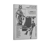 GVMRFCDD Stampa artistica da parete su tela con scritta "If Looks Could Kill-Destroy Lonely Family", per camera da letto, soggiorno, moderna, 20 x 30 cm, stile cornice