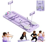 GVNFJKJK Accessori per Il Fitness: Reformer Pilates Tavola Reformer for Pilates Pieghevole, tavola a rulli for Addominali con Rimbalzo Automatico, Macchina for Esercizi Addominali(Purple)