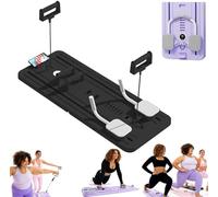 GVNFJKJK Accessori per Il Fitness: Reformer Pilates Tavola Reformer for Pilates Pieghevole, tavola a rulli for Addominali con Rimbalzo Automatico, Macchina for Esercizi Addominali(Black)