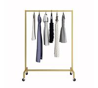 GVNFJKJK Appendiabiti, Appendiabiti con rotelle for Appendiabiti for carichi Pesanti for Vendita al Dettaglio di camere da Letto(Gold,80x40x155cm)