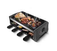 GVNFJKJK Barbecue a carbonella, Griglia for Barbecue elettrica Multifunzionale, Controllo della Temperatura Regolabile Domestica a Doppio Strato Senza Fumo