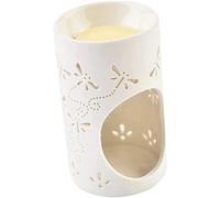 GVNFJKJK Bruciatore di Olio in Ceramica, 1 pz Bruciatori a NAFTA Diffusore di Olio Essenziale in Ceramica Vetro Bruciatore Candela Pentola Stufa a Candeliere