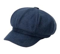 GVNFJKJK Cappelli Autunnali e Invernali Berretti da Strillone Autunno Inverno Uomo Donna Cappelli da Detective Maschili ottagonali Solidi in Lana Berretti retrò Chapeau Piatto