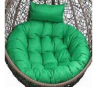 GVNFJKJK Cuscino per Amaca, Cuscino for Sedia, Cuscino Spesso for Sedia a Dondolo sospeso, Cuscino for Sedia Amaca sospesa Anti-deformazione for Esterni, Cuscini for Sedia in Rattan(Deep Green)
