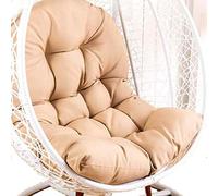 GVNFJKJK Cuscino per Amaca, Solo Cuscino for Sedia sospesa Grande Altalena, Cuscino for Sedia Amaca da Giardino Durevole Resistente al Sole, Cuscino for Sedia dalla Trama Fresca for L'Estate(Beige)