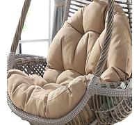 GVNFJKJK Cuscino per Amaca, Solo Cuscino for Sedia sospesa Grande Altalena, Cuscino for Sedia Amaca da Giardino Durevole Resistente al Sole, Cuscino for Sedia dalla Trama Fresca for L'Estate(Khaki)