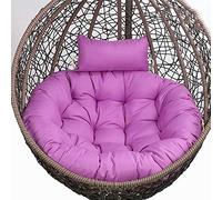 GVNFJKJK Cuscino per Amaca, Sostituzione Cuscino sospeso da Esterno, Cuscino Rotondo Spesso for sedie a Dondolo, Fodera for Cuscino Lavabile for Sedia Amaca, Cuscini for mobili da Giardino(Purple)