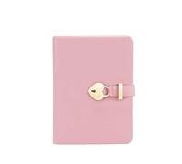 GVNFJKJK Taccuino retrò, Taccuino Segreto a Righe Diario Foderato con Chiusura a Cuore Regalo Creativo(Pink)