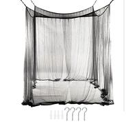 GVNFJKJK Zanzariera Anti-Insetti Rete for baldacchino da Letto: Rete da Letto a 4 Angoli Leggera e raffinata for Uso Interno ed Esterno