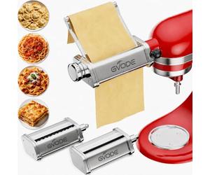 GVODE 4 Set accessori per la pasta in acciaio inossidabile per KitchenAid