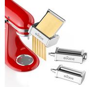 GVODE Accessorio per pasta per KitchenAid, Set 3-in-1 per KitchenAid Artisan con piastra inox rimovibile, include sfogliatrice, taglia-spaghetti e fettuccine - Accessorio perfetto per KitchenAid